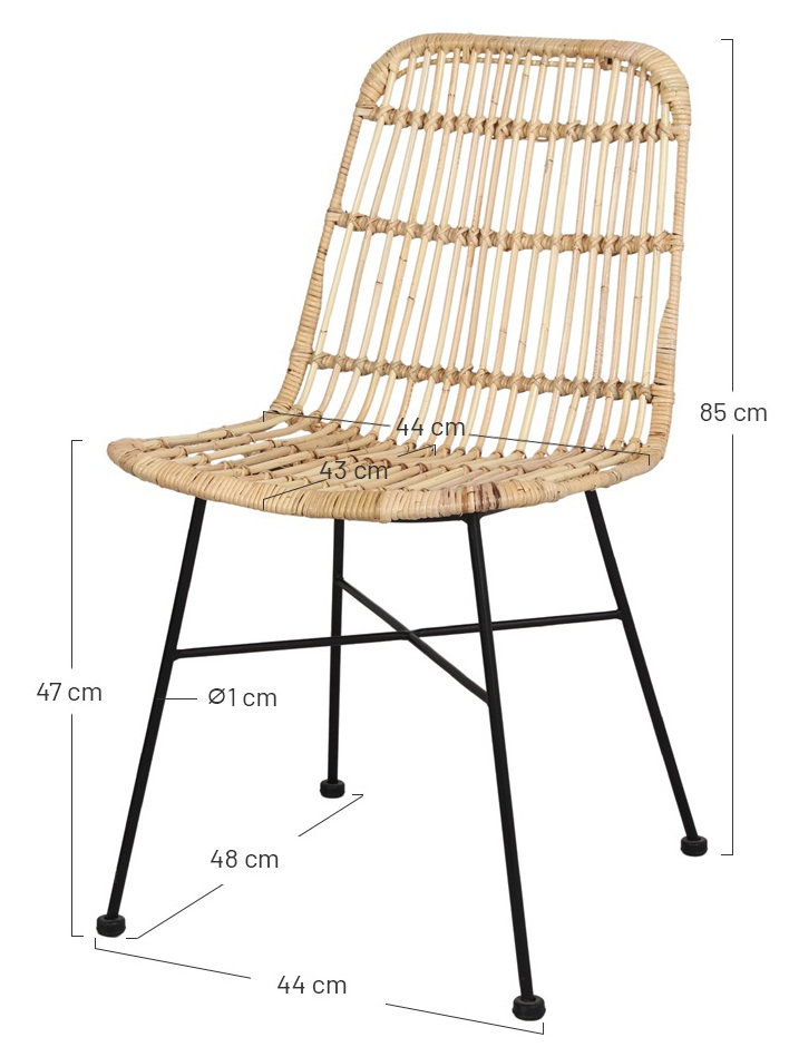 MARESCA Silla ratan natural 3