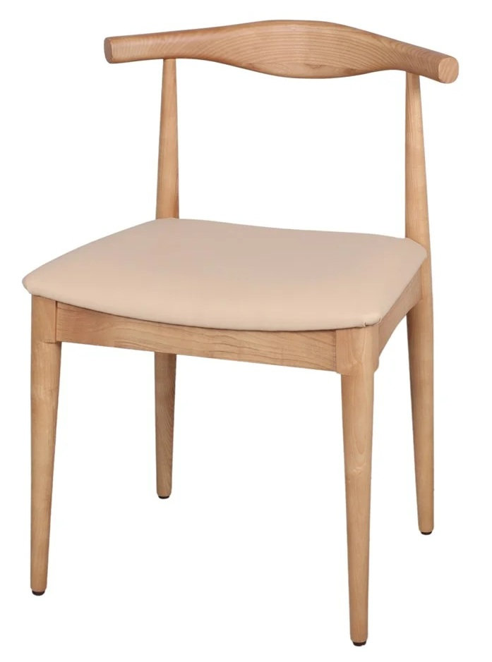 ROGER silla madera beig