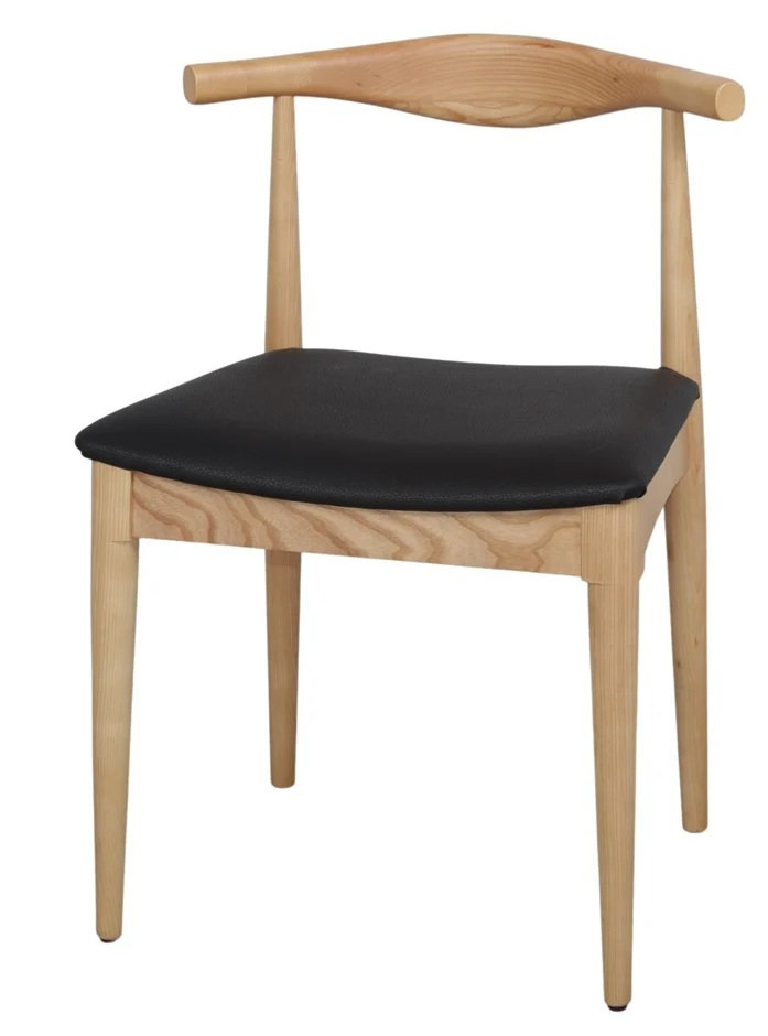 ROGER silla madera negro