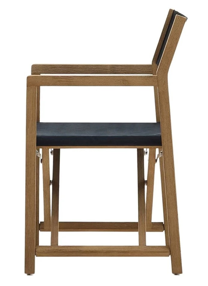 BALARIA sillon madera plegable negro 3