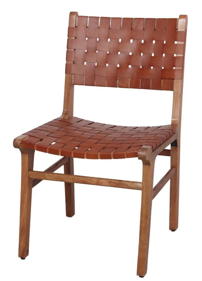 DELYCE silla madera cuero 1