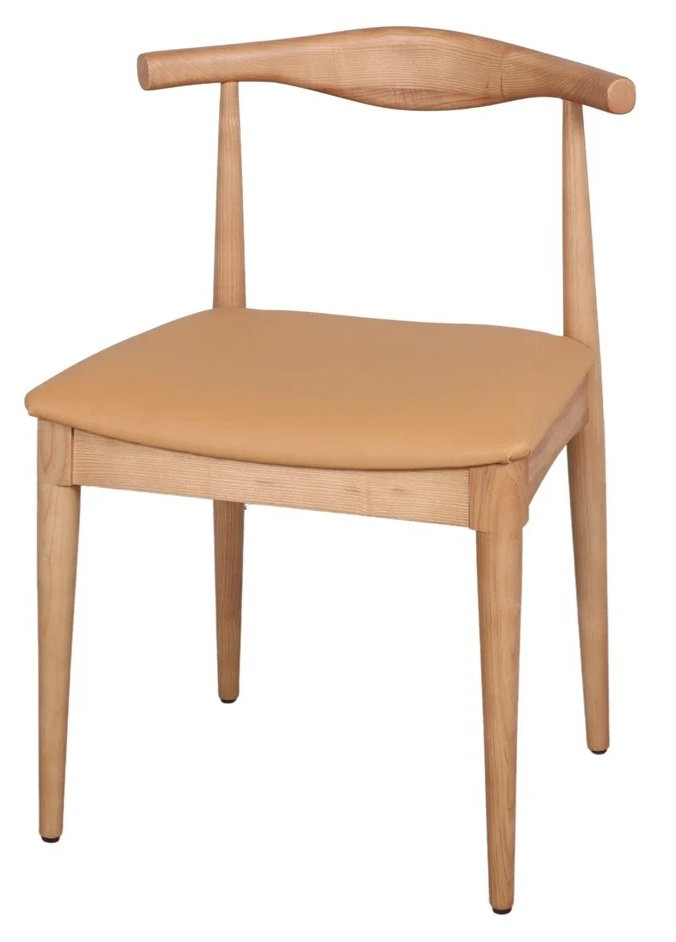 ROGER silla madera caramelo