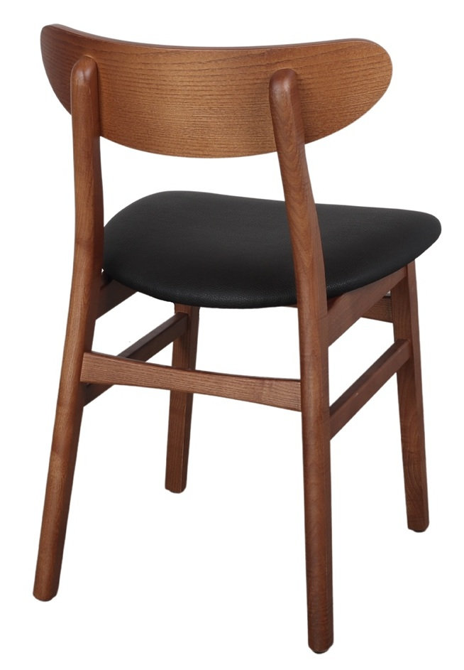 BURIAL silla madera tapizada antracita 1