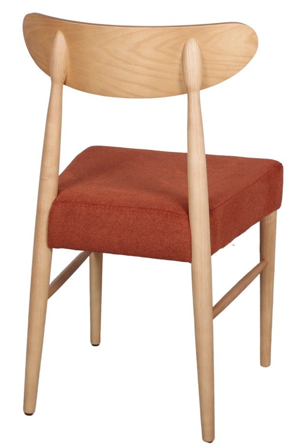 SABINA Silla madera tapizada teja 1