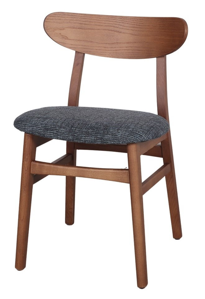 BURIAL silla madera tapizada antracita