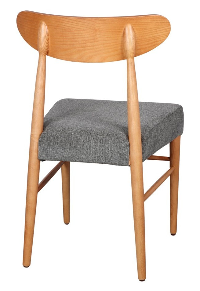 SABINA Silla madera tapizada gris verdoso 1