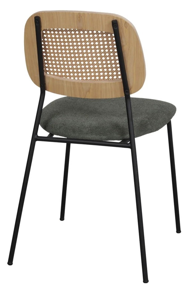 BAYTON silla tapizada verde 2