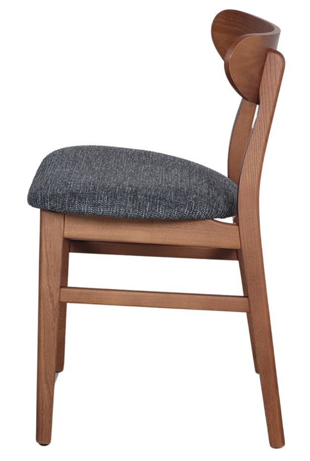 BURIAL silla madera tapizada antracita 3