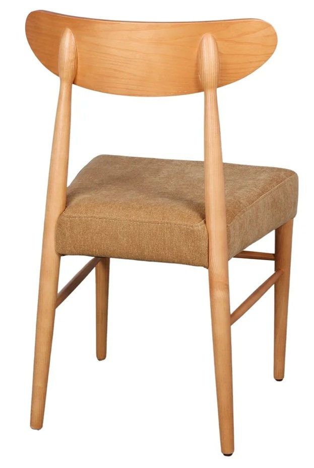 SABINA Silla madera tapizada curry 1