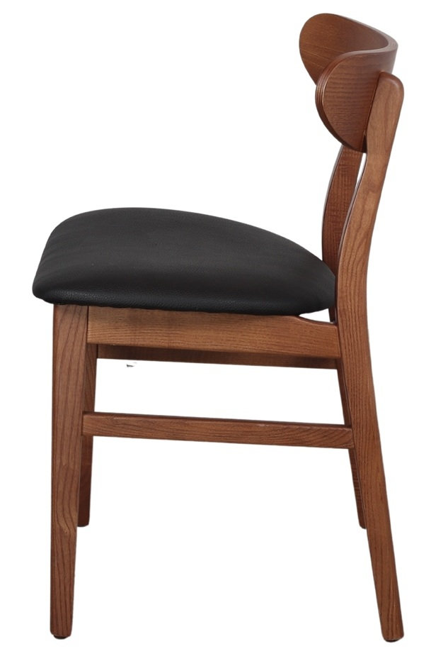 BURIAL silla madera tapizada antracita 2