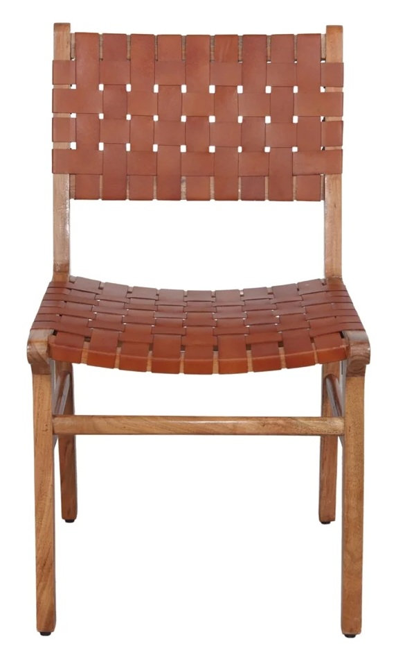 DELYCE silla madera cuero