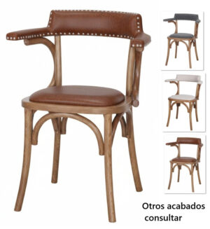 EMILY silla madera tapizada 2