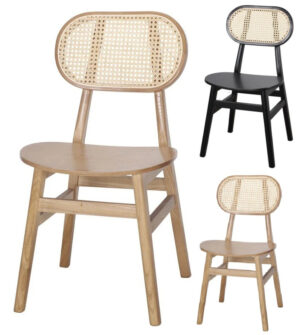 NATALIE silla madera rejilla w