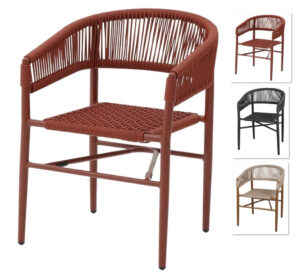 VIVIAN sillon exterior terracota 1