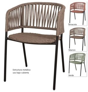 ALSIMER silla metal cuerda 1