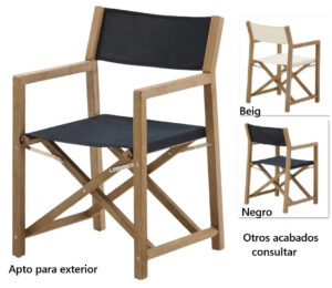 BALARIA sillon madera plegable w