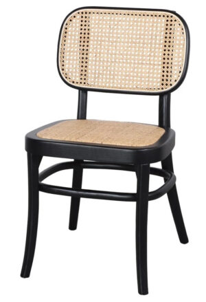 BIANCA silla madera negro mate