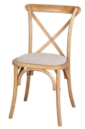 LOTUS silla de madera tapizada