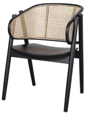 YUMAK sillon madera negro