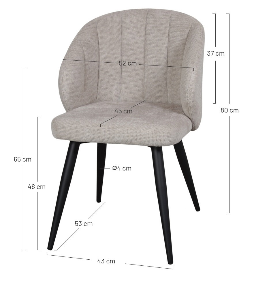 INSIDE silla tapizada m