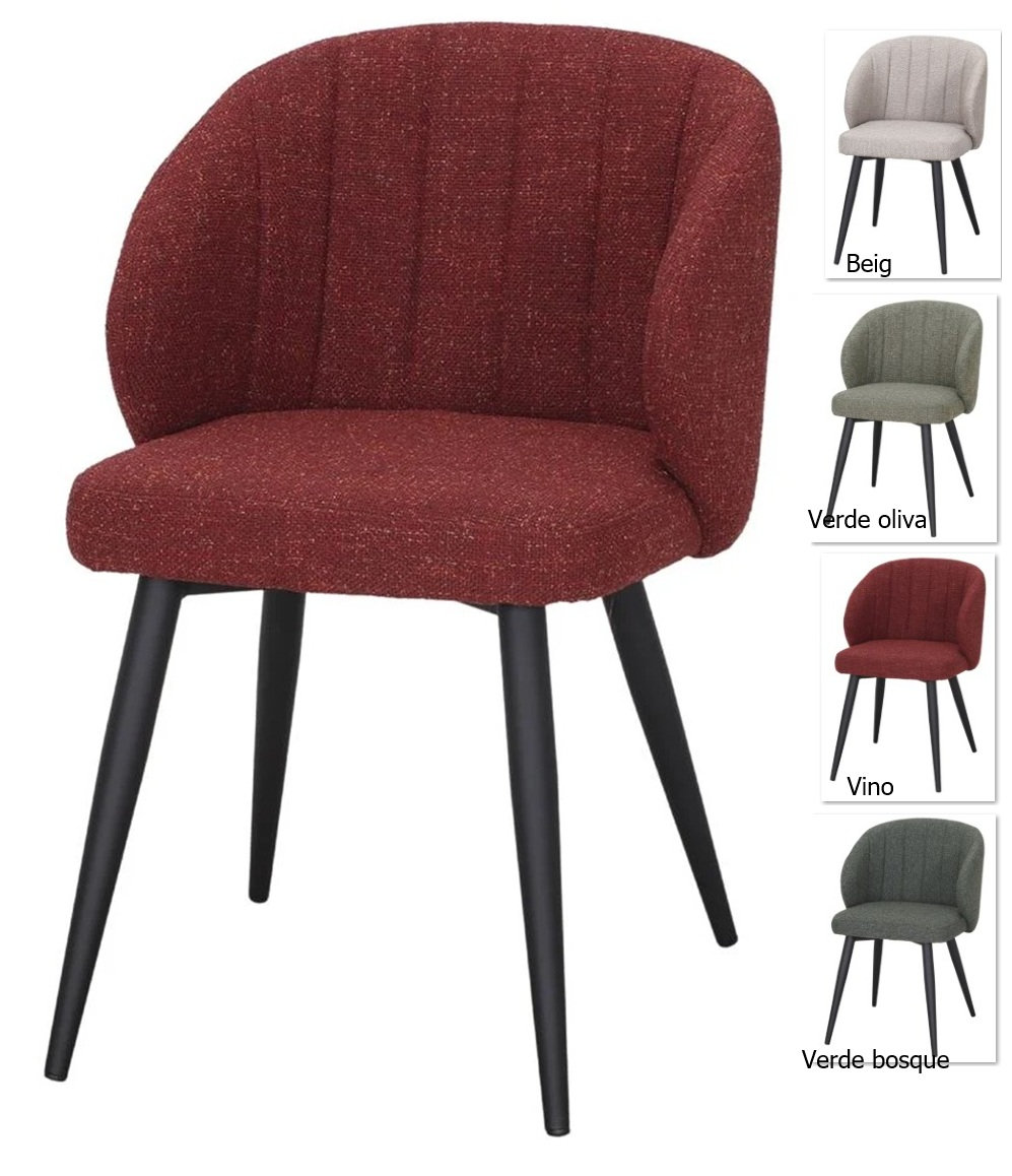 INSIDE silla tapizada vino 1