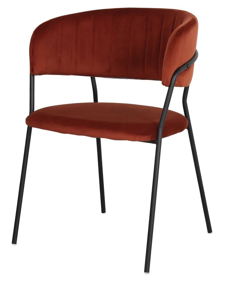 DAMES sillon tapizado terracota