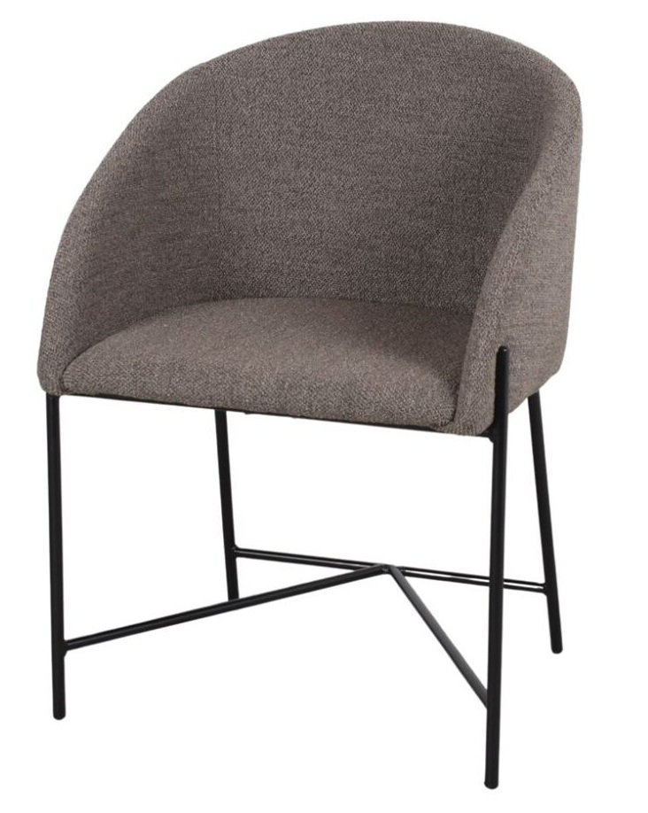 PETUNIA silla tapizada marron