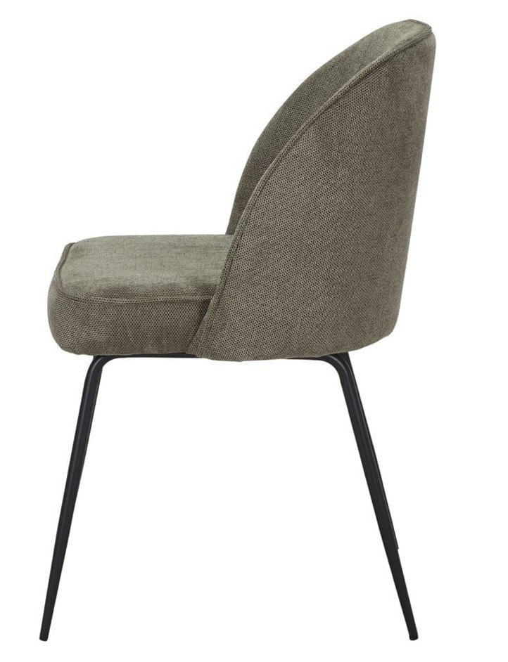 SEKEN silla tapizada verde elecho 1