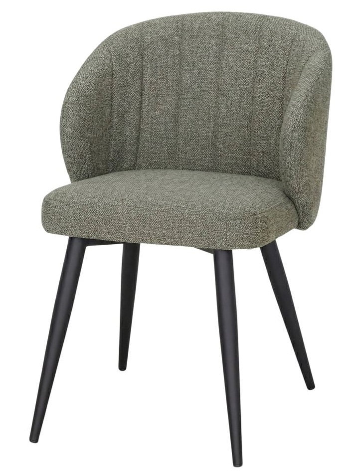 INSIDE silla tapizada verde oliva