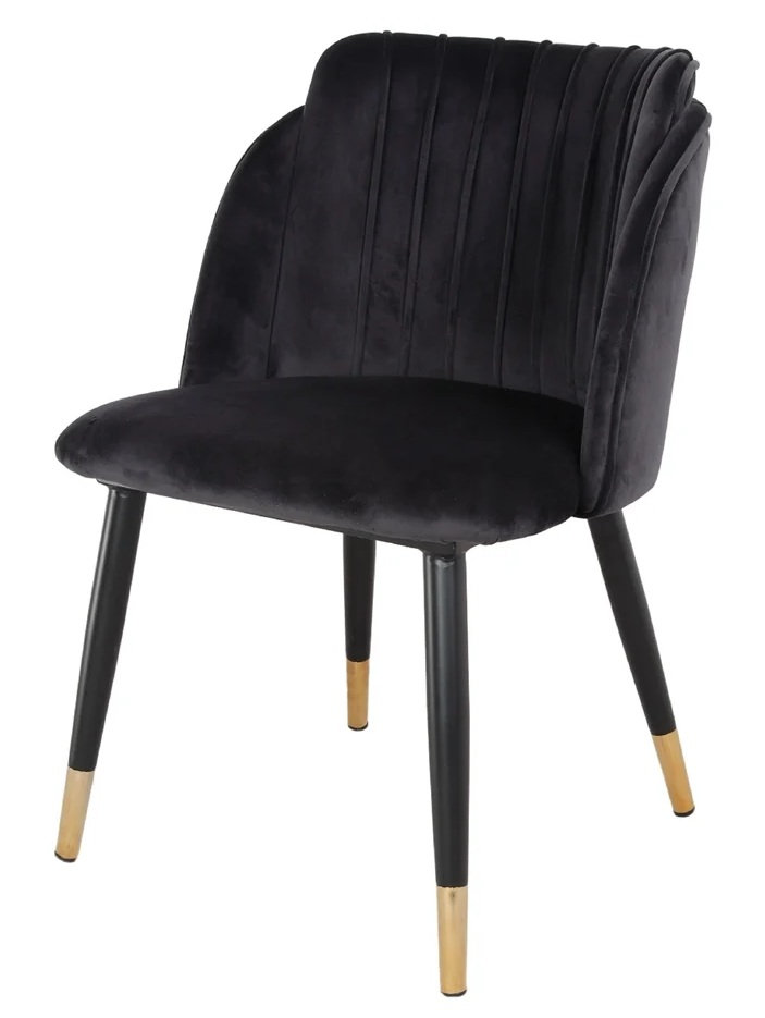 LUGGER silla tapizada negro