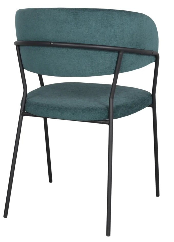 DAMES sillon tapizado azul petroleo 1