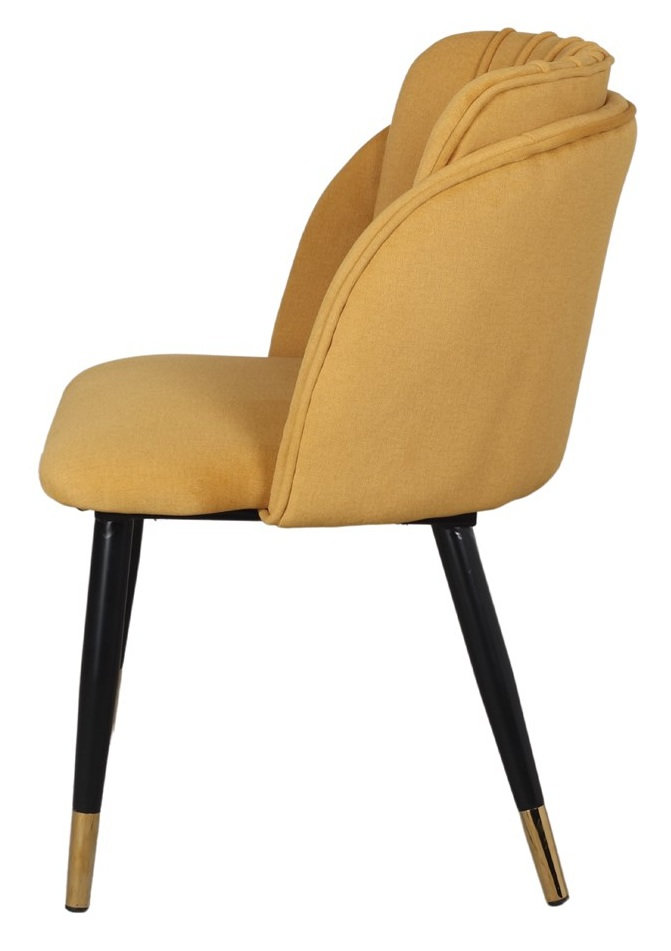 LUGGER silla tapizada mostaza 2