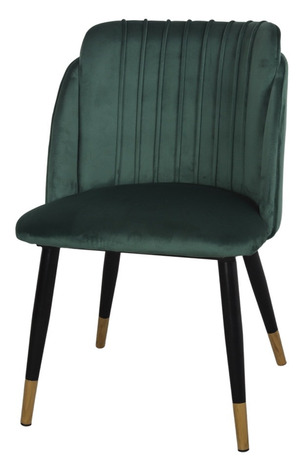 LUGGER silla tapizada verde